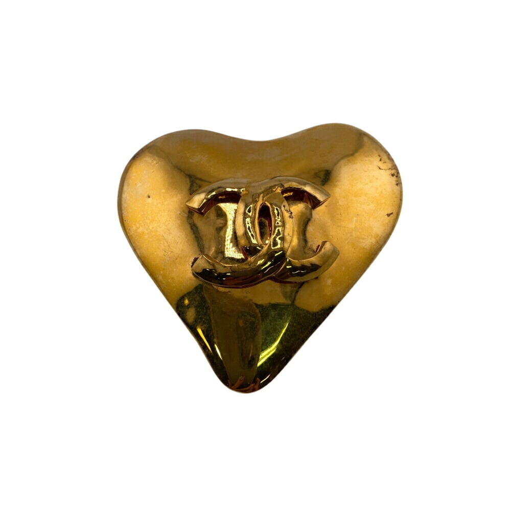 CHANEL Gold Logo Brooch - Picture 4 of 9